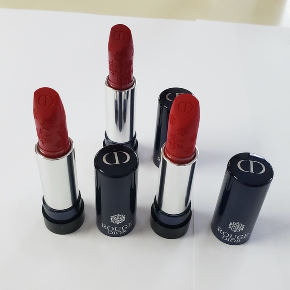 x5 NWT Rouge Dior Lipstick Limited Edition Refills 999 Signature Iconic Lipstick - Picture 3 of 16